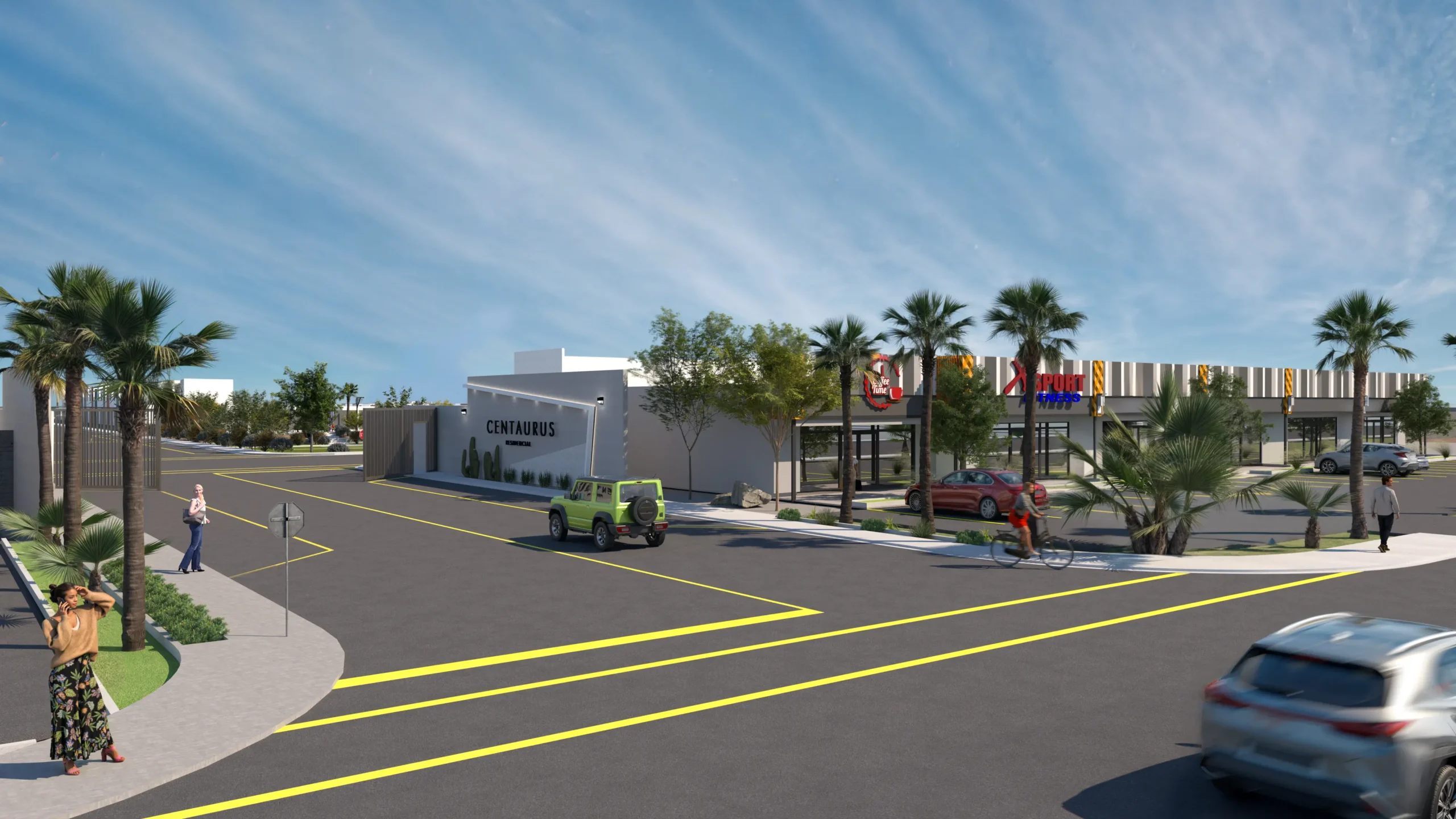 Centaurus Residencial — Acceso principal